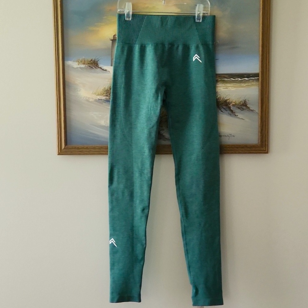 Oner Active Seamless High Waisted Leggings in Evergreen Marl, size M